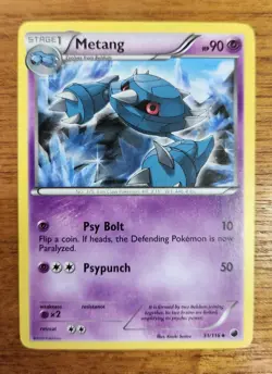 Uncommon Metang Pokemon Card, Plasma Freeze Set 51/116 - Image 1