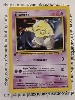 Pokemon Drowzee 49/102 Base Set WOTC 1st Edition Spanish MP - Image 1