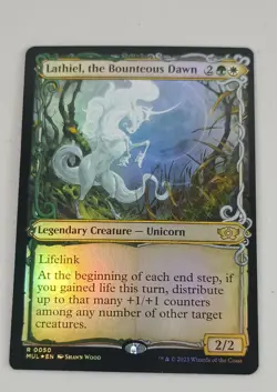 MTG Lathiel, the Bounteous Dawn March of the Machine: Multiverse Legends Foil NM - Image 1