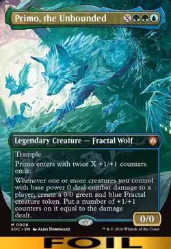 Primo, the Unbounded ** FOIL BORDERLESS ** CMR: Secrets of Strixhaven - NM MTG - Image 1