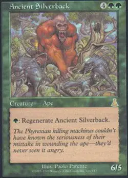 1 x Ancient Silverback - Foil - Urza's Destiny - Moderate Play - MTG - Image 1