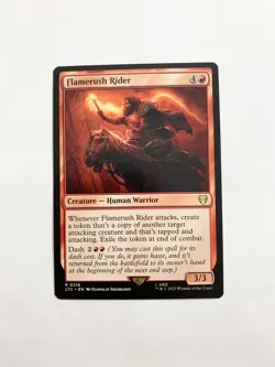 Flamerush Rider NM Commander: The Lord of the Rings: Tales of Middle-Earth mtg - Image 1