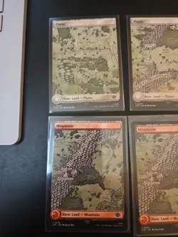 Mtg Lord Of The Rings Full Art Lands X 8 NM - Image 2