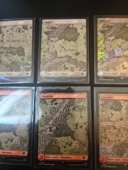 Mtg Lord Of The Rings Full Art Lands X 8 NM - Image 3