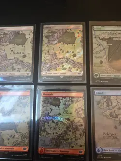 Mtg Lord Of The Rings Full Art Lands X 8 NM - Image 4