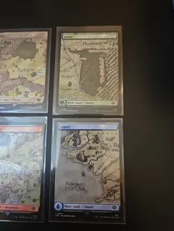 Mtg Lord Of The Rings Full Art Lands X 8 NM - Image 5