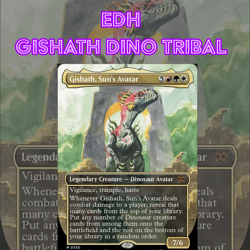 EDH - Gishath Dinsosaur Tribal, MTG Commander Deck, Bracket 2 - Image 1