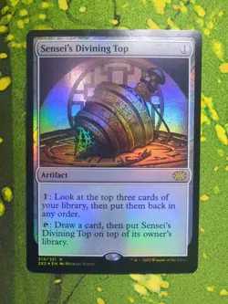 MTG Sensei's Divining Top (314/686) Double Masters 2022 LP FOIL - Image 1