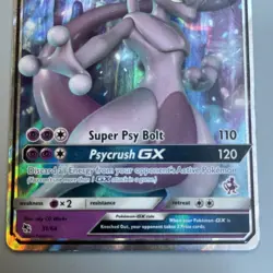 Pokemon TCG Mewtwo GX 31/68 Hidden Fates Holo NM - Image 3