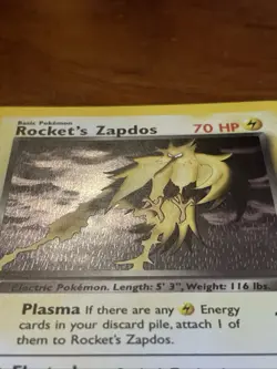Pokemon Rocket's Zapdos 15/132 Gym Challenge Holo - Image 3