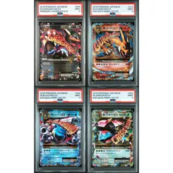 PSA 9 M Ex Charizard Blastoise Venusaur Kangaskhan Pokemon Card Japanese 2016 - Image 1