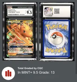 Pokemon 2019 Unified Minds 152/236 Dragonite GX CGC 9.5 MINT + LOW POP 13 - Image 3