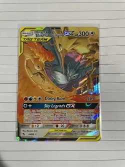 Pokemon Moltres & Zapdos & Articuno GX 44/68 Hidden Fates Ultra Rare Holo 300 HP - Image 1