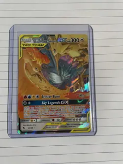 Pokemon Moltres & Zapdos & Articuno GX 44/68 Hidden Fates Ultra Rare Holo 300 HP - Image 3