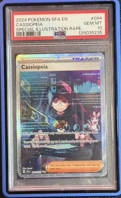 2024 CASSIOPEIA POKEMON SFA EN-SHROUDED FABLE SPECIAL ILLUSTRATION RARE PSA 10 - Image 1