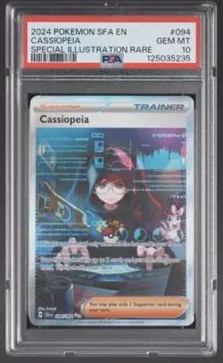 2024 CASSIOPEIA POKEMON SFA EN-SHROUDED FABLE SPECIAL ILLUSTRATION RARE PSA 10 - Image 2