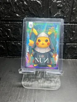 The Nun (Pikachu) #74 - Galaxy Holo - Electric Pikachu Cosplay - Pokemon NM - Image 3
