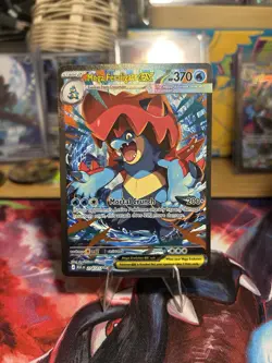 Pokemon Mega Feraligatr EX 274/217 ASCEN Full Art Holo Rare Stage 2 370HP Engli… - Image 1