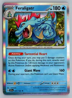 Feraligatr 41 162 R Deck Exclusives Pokemon NM - Image 1