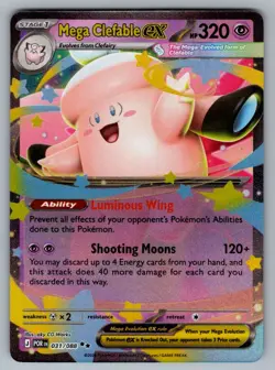 Mega Clefable ex 031/088 Double Rare Perfect Order Pokemon NM - Image 1