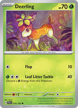 Deerling 016 162 C Temporal Forces Pokemon NM - Image 4