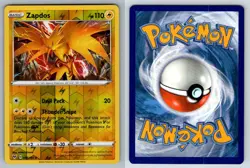 Zapdos 048 HOLO 185 R Vivid Voltage Pokemon NM - Image 3