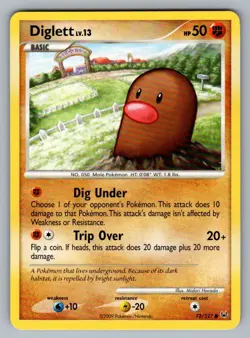 Diglett 72 127 C Platinum Pokemon LP - Image 1