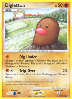 Diglett 72 127 C Platinum Pokemon LP - Image 4