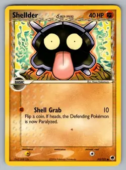 Shellder 63 101 C Dragon Frontiers Pokemon LP - Image 1