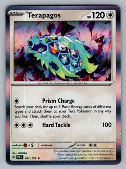 Terapagos 161/191 Rare Surging Sparks Pokemon NM - Image 1