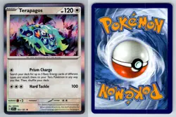Terapagos 161/191 Rare Surging Sparks Pokemon NM - Image 3