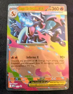 Pokemon TCG Mega Charizard X ex 029 Mega Evolution Black Star Promo NM - Image 1