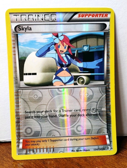 POKEMON SKYLA 134/149 REVERSE HOLO TRAINER BOUNDARIES CROSSED LP - Image 1
