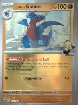Cynthia's Gabite (Poke Ball) 110/217 Uncommon ME: Ascended Heroes Pokemon NM - Image 1