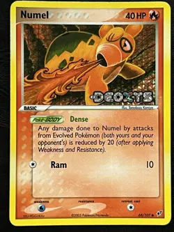 Pokemon Numel Reverse Holo - EX Deoxys - 68/107 LP - Image 1