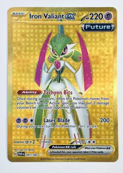 Iron Valiant ex - 261/182 Hyper Rare Pokemon TCG SV04 - Paradox Rift - Image 1