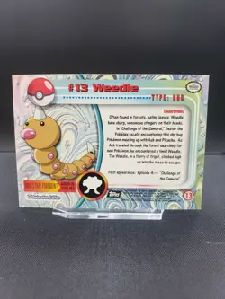 TOPPS SET - Weedle, Kakuna, Beedrill - TVA S1 - NP - Pokemon - BLACK LOGO - Image 3
