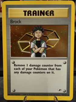 Pokemon TCG Brock Gym Heroes Holo - Image 1