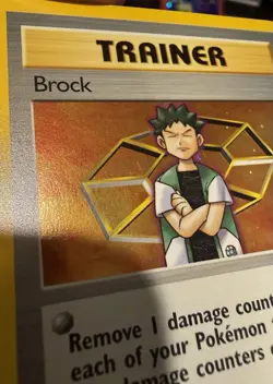 Pokemon TCG Brock Gym Heroes Holo - Image 3