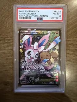 Pokemon TCG Sylveon EX Full Art RC32-32 Generations Radiant Collection Rare - Image 1