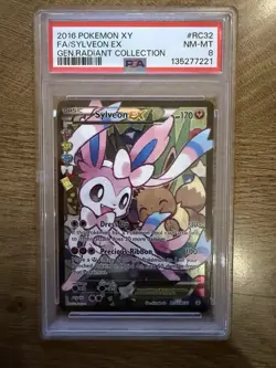 Pokemon TCG Sylveon EX Full Art RC32-32 Generations Radiant Collection Rare - Image 2