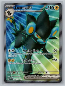 Luxray ex 195/167 Ultra Rare Twilight Masquerade Pokemon Near Mint - Image 1