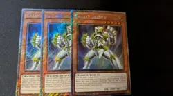 Yugioh 3X Playset Galaxy Soldier - RA04-EN219 - NM - Platinum Secret Rare - Image 1