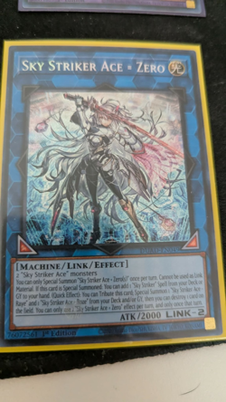 Secret Rare Sky Striker Ace = Zero DUAD-EN049 NM 1st Edition Yu-Gi-Oh! - Image 1
