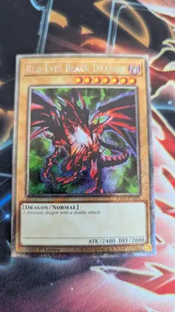 Yugioh - Red-Eyes Black Dragon Platinum Secret Rare RA04-EN109, NM, 1st Ed - Image 1