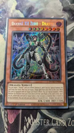 YuGiOh DoomZ XII Zero - Drastea Secret Rare 1st Edition NM (DOOD) - Image 1