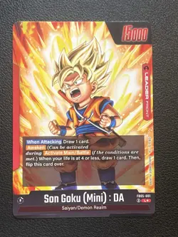 Son Goku (Mini) DA Leader FB05-001 Alt Art New Adventure Dragon Ball Super Card - Image 2