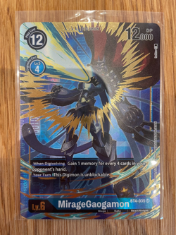 Digimon Card Game - MirageGaogamon BT4-035 SR First Edition Eng - Image 1