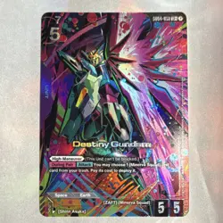 Bandai Destiny Gundam LR+ Phantom Aria Holo G004-050 Gundam Card Game - Image 1