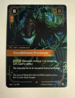 League of Legends Deadbloom Predator Deflect Unit Card 161/298 English 2023 - Image 1
